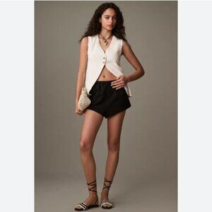 Brand New By Anthropologie Linen-Blend Micro Shorts